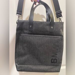 BMW canvas shoulder bag